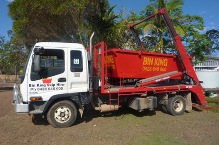 Truck — Bin Skip Hire in Harvey Bay, QLD